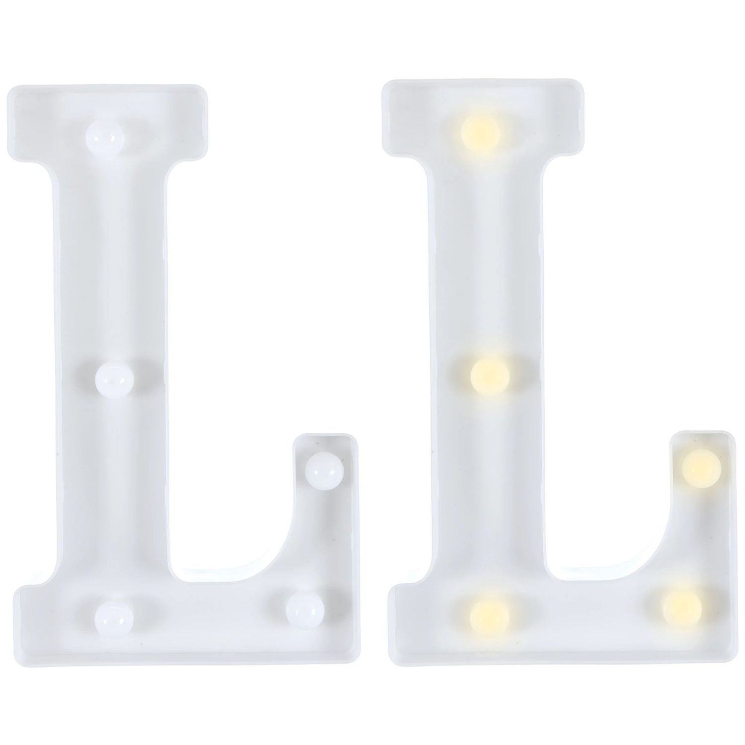 Light-Up Standing Letter -L