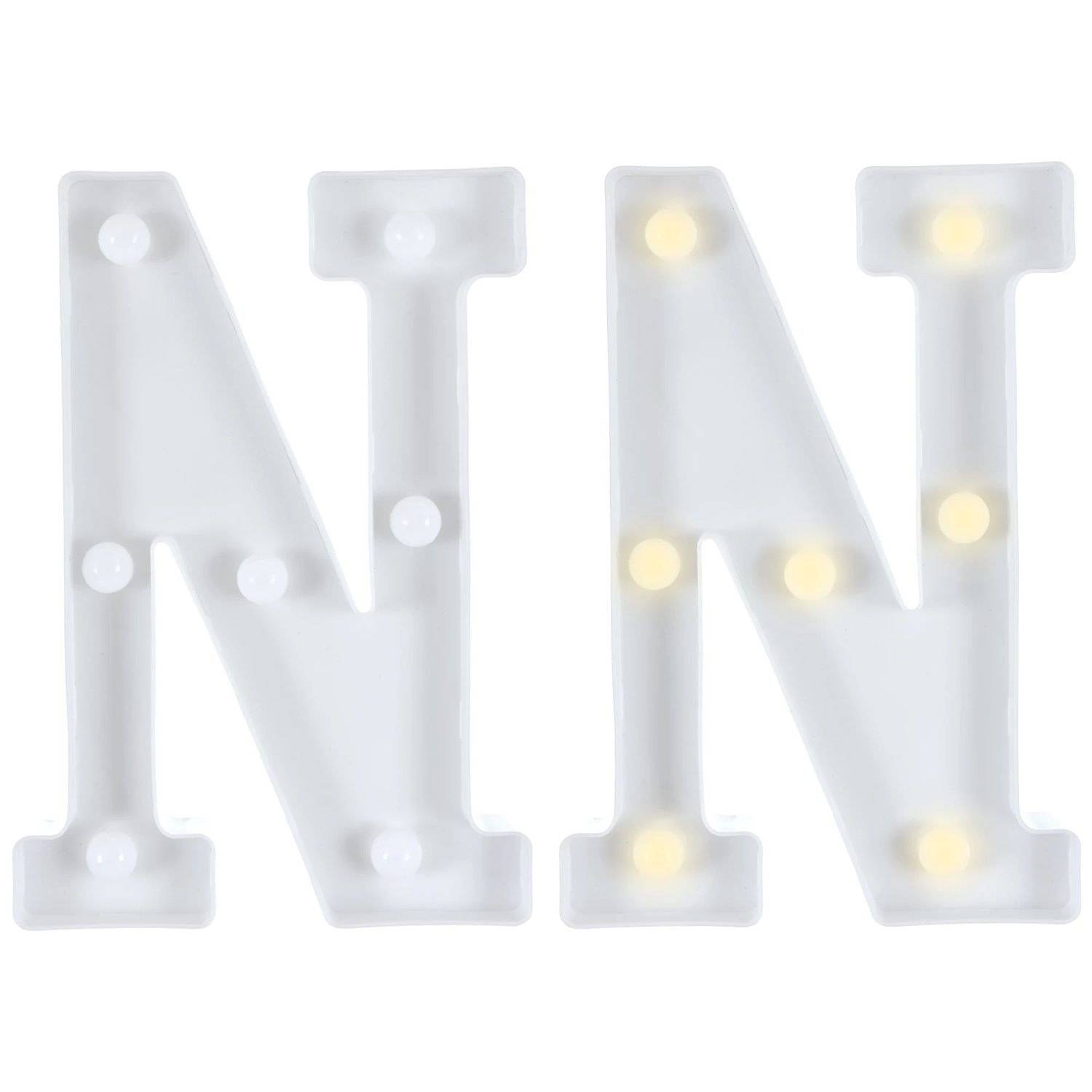 Light-Up Standing Letter -N