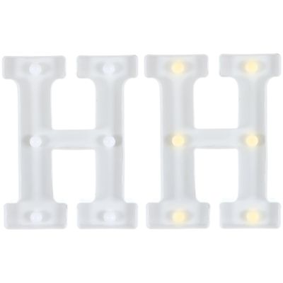 Light-Up Standing Letter -H