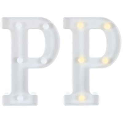 Light-Up Standing Letter -P
