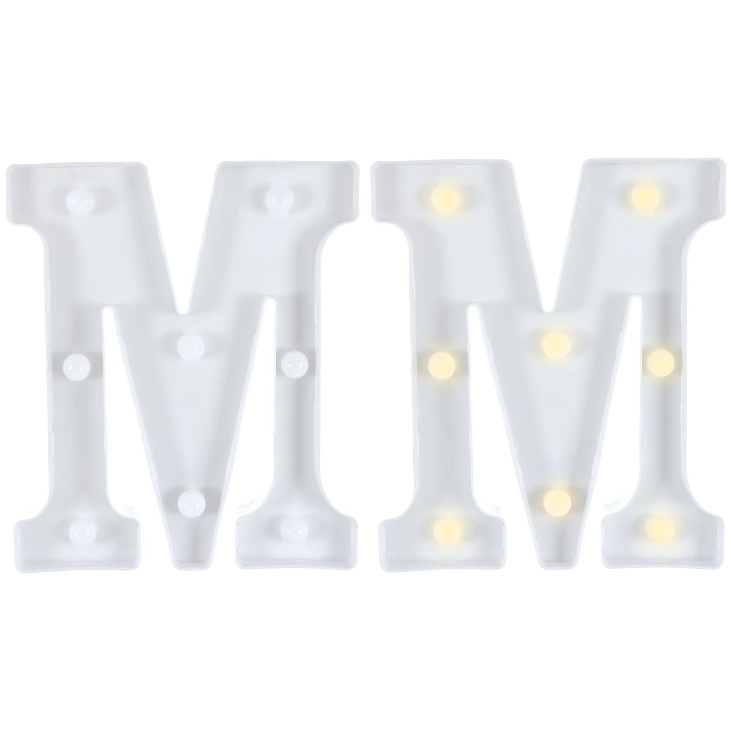 Light-Up Standing Letter -M