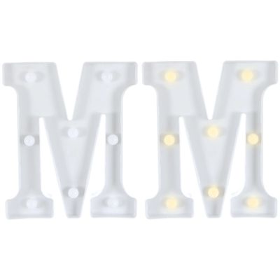 Light-Up Standing Letter -M