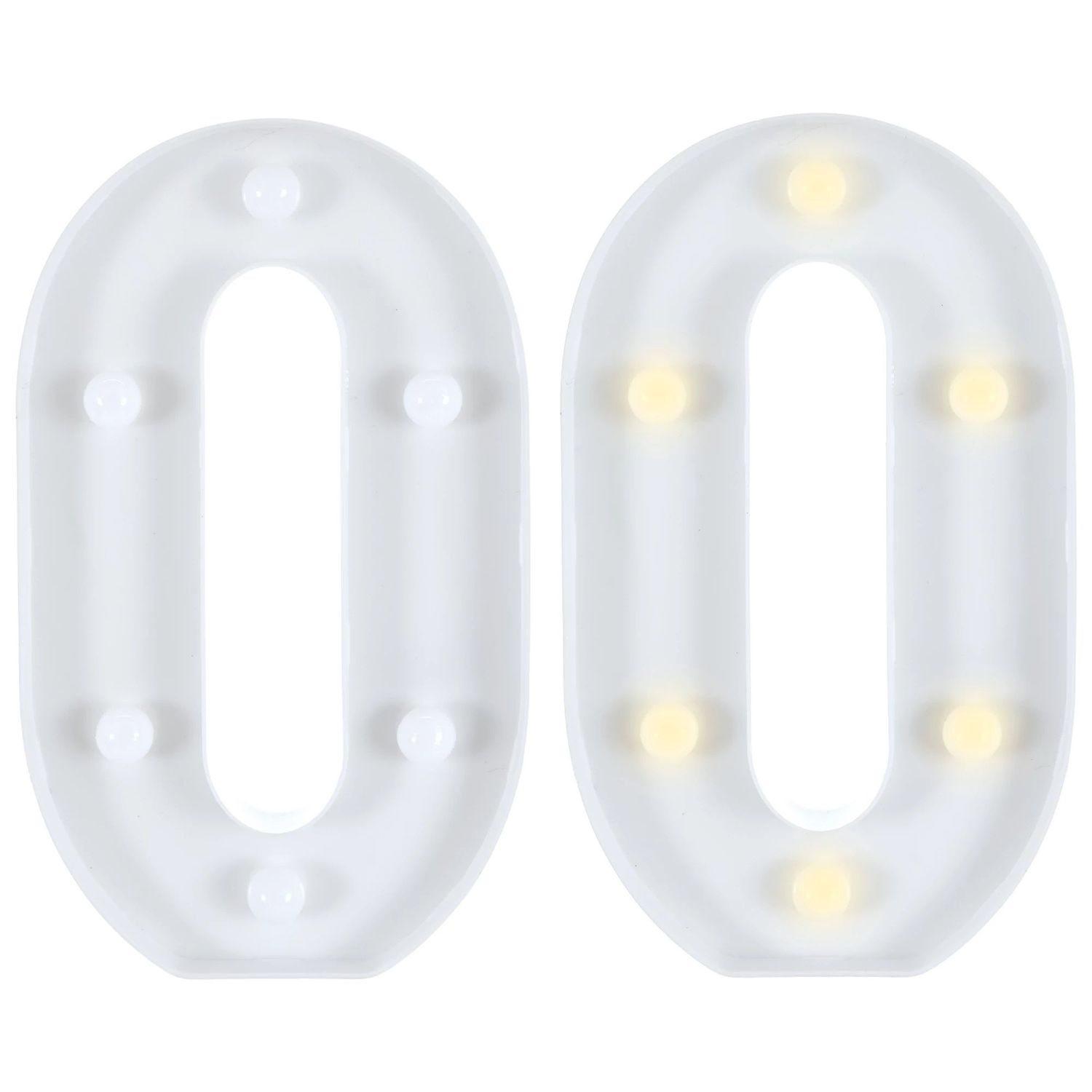 Light-Up Standing Letter -O