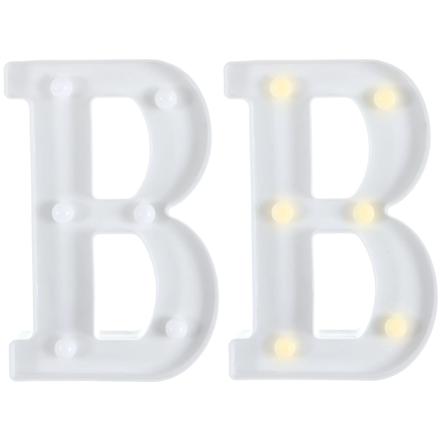 Light-Up Standing Letter -B