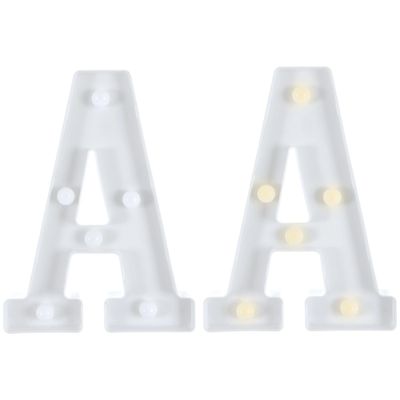 Light-Up Standing Letter -A