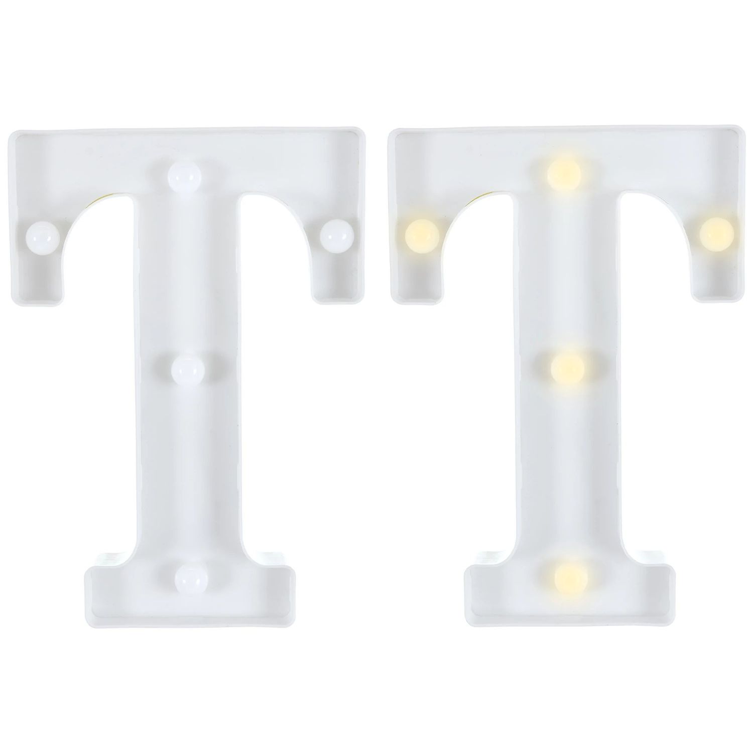 Light-Up Standing Letter -T