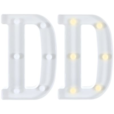 Light-Up Standing Letter -D