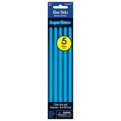 8" Glow Sticks 5 Ct. - Blue