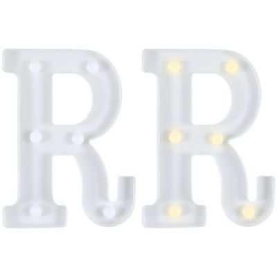 Light-Up Standing Letter -R