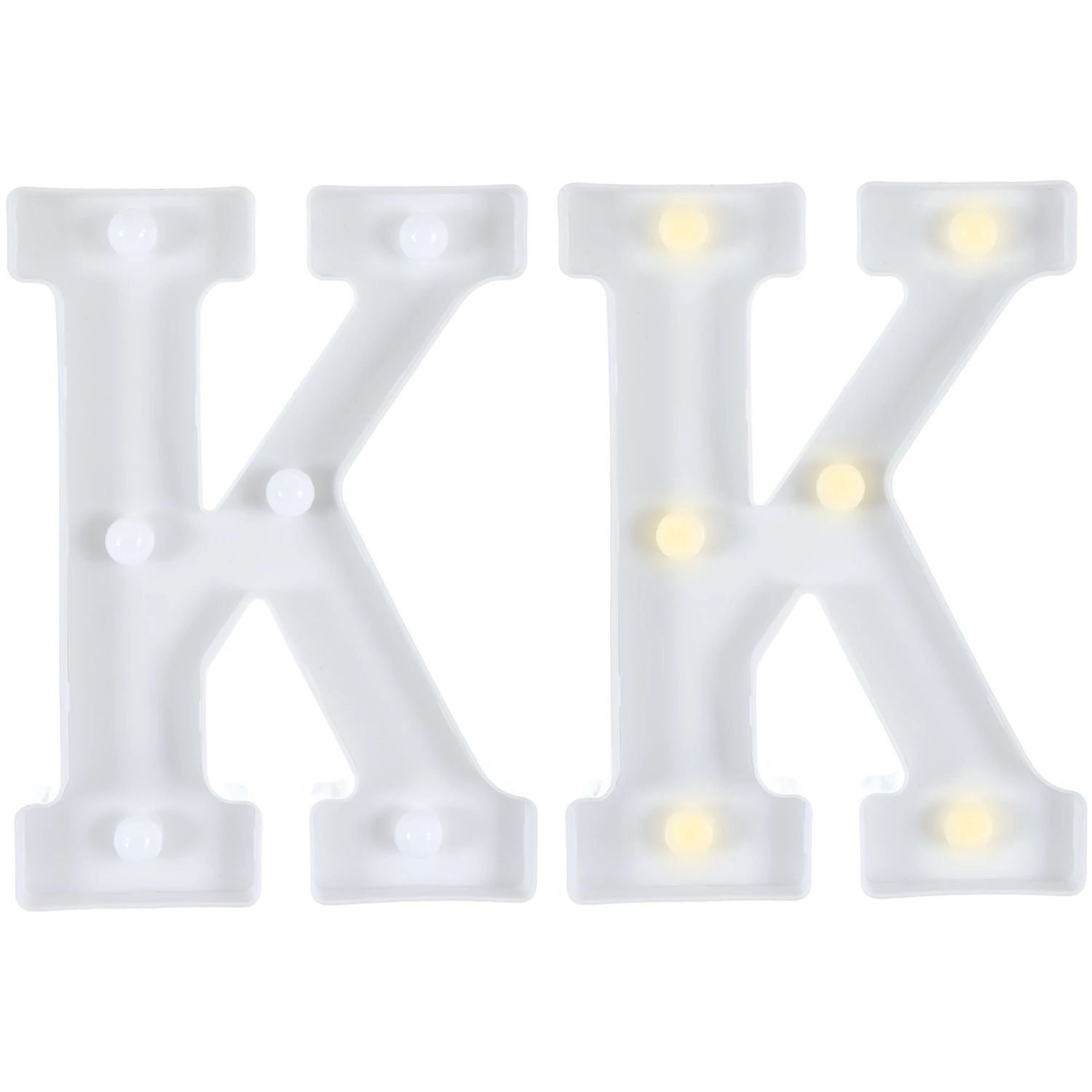 Light-Up Standing Letter -K