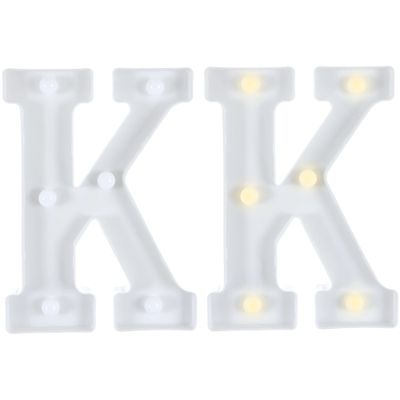 Light-Up Standing Letter -K