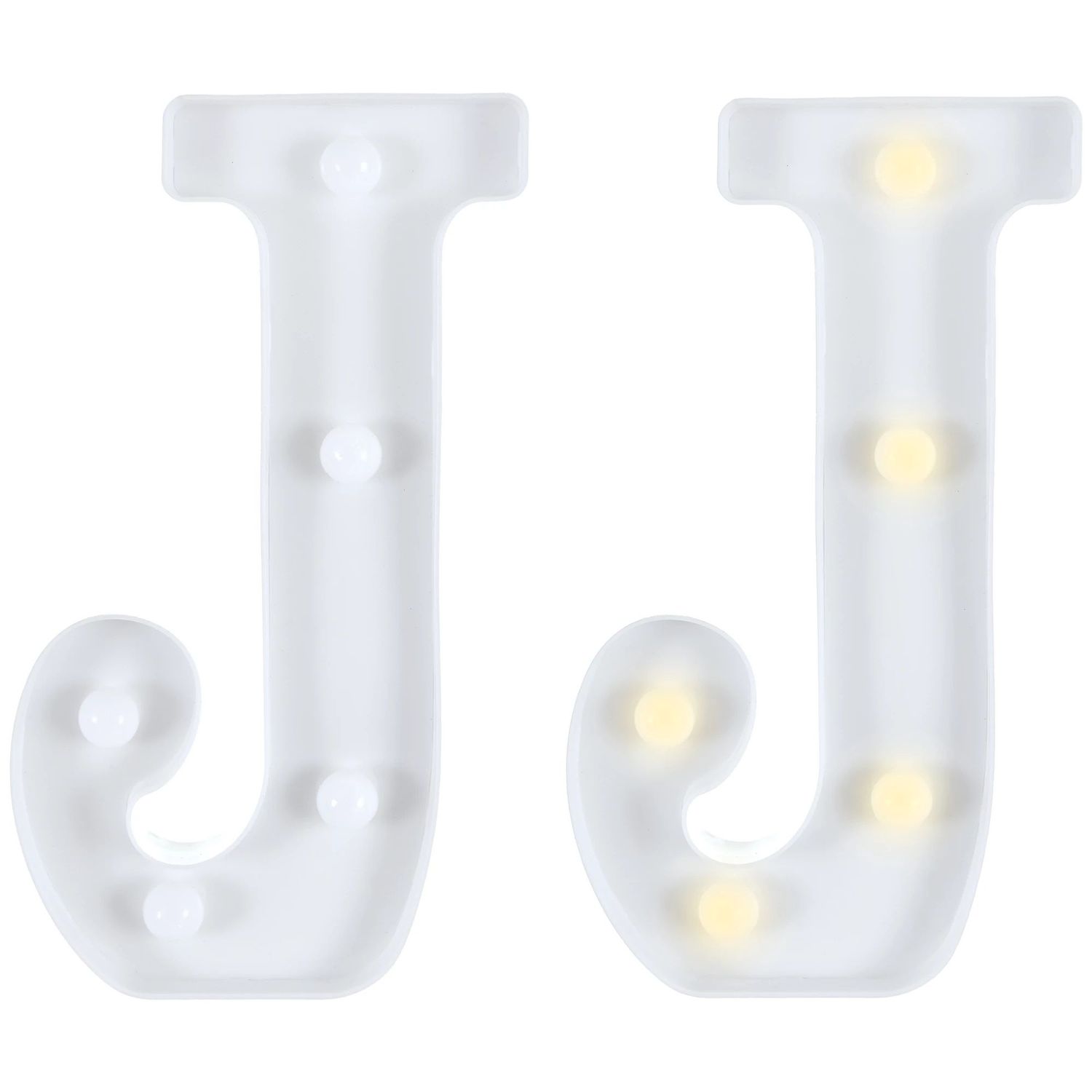 Light-Up Standing Letter -J