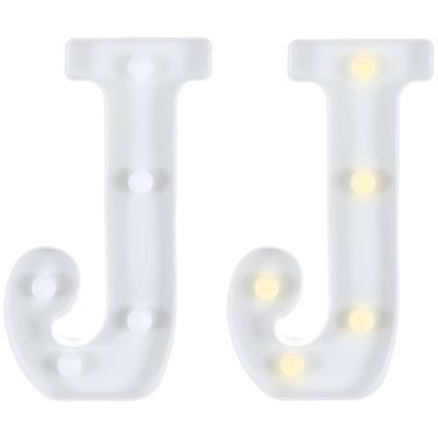 Light-Up Standing Letter -J