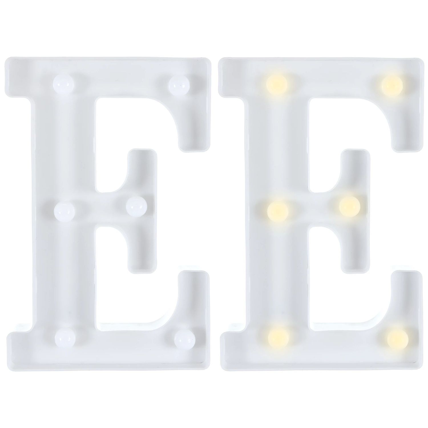 Light-Up Standing Letter -E