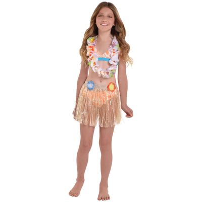 Child Plastic Luau Skirt