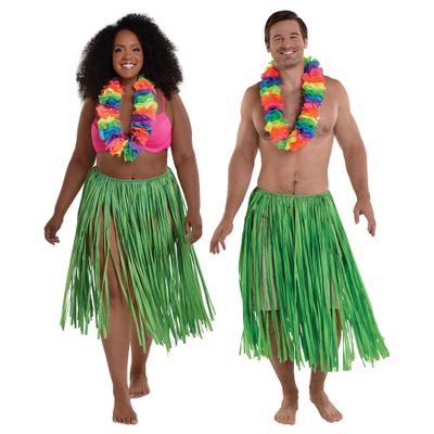 Adult XL Green Grass Skirt