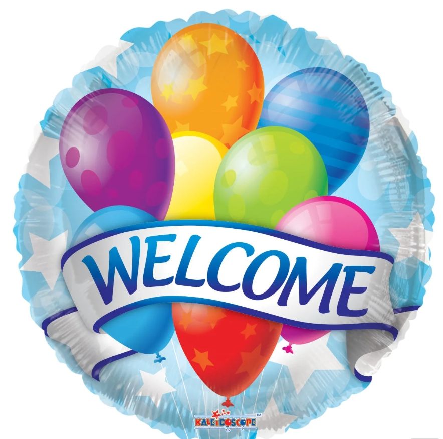 366 18" Welcome Banner &amp; Balloons Balloon
