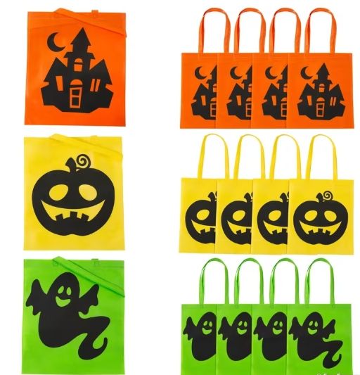 Large Nonwoven Halloween Tote Bags