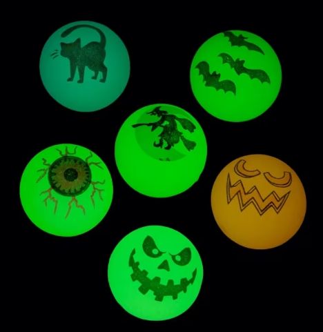 Glow-in-the-Dark Halloween Bouncy Balls