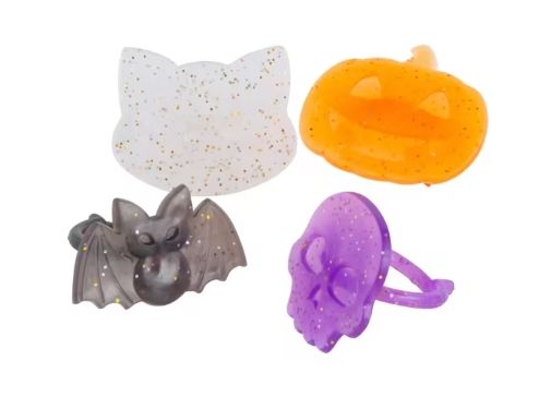 Bulk Halloween Glitter Rings