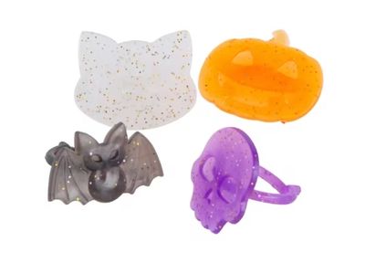 Bulk Halloween Glitter Rings