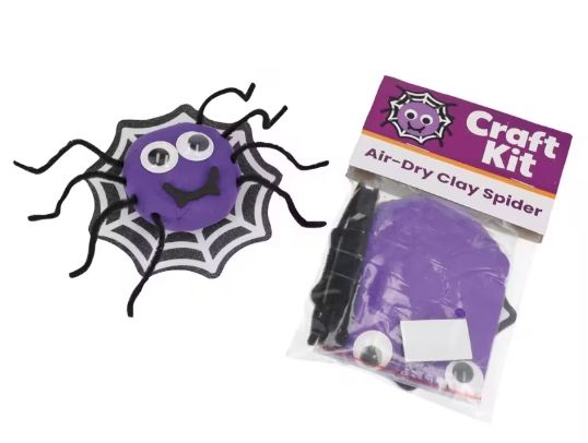 Spider with Web Air Dry Clay Craft Kit