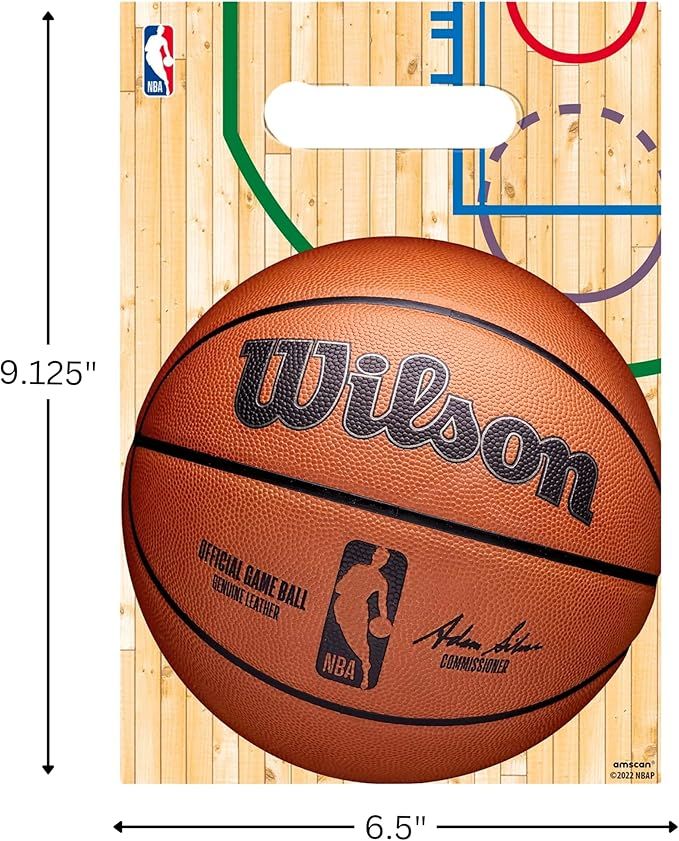 8Ct NBA Wilson Basketball Loot Bags