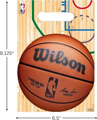 8Ct NBA Wilson Basketball Loot Bags