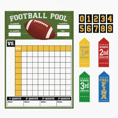 Football Pool Party Game Set