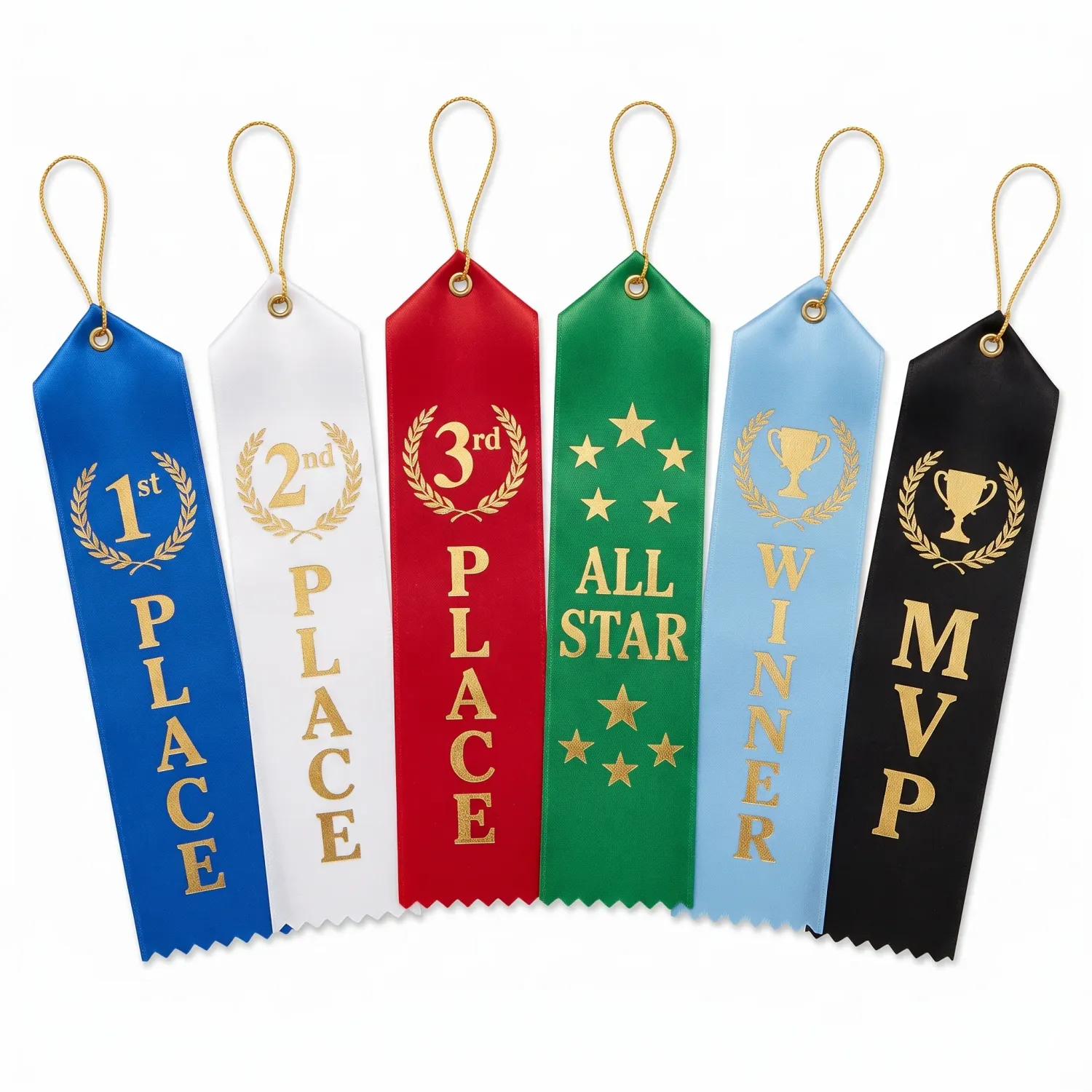 6Ct Assorted Recognition Ribbons