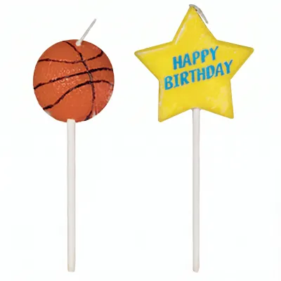 Basketball Birthday Candle Picks