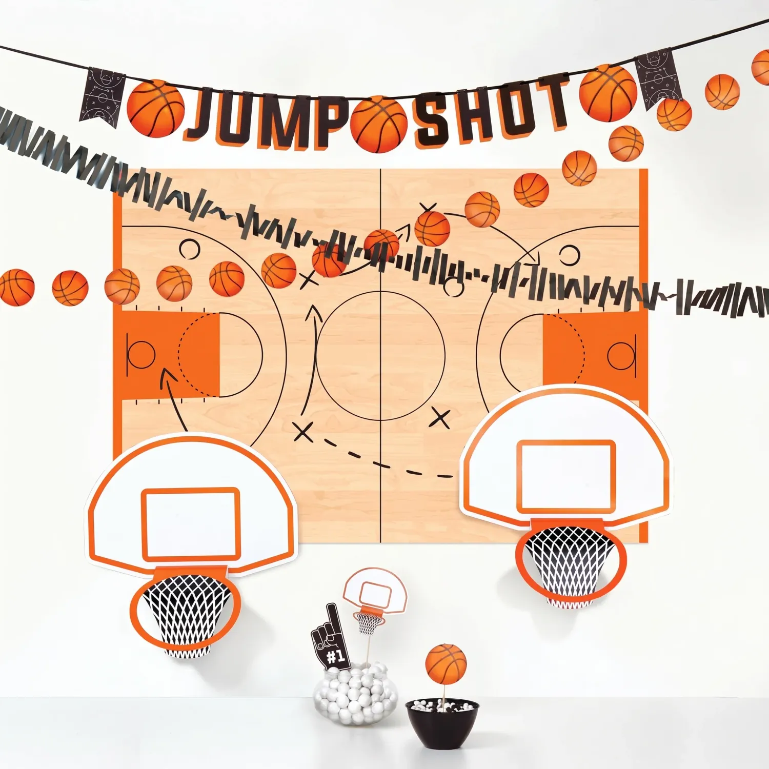 12Ct Basketball Decorating Kit