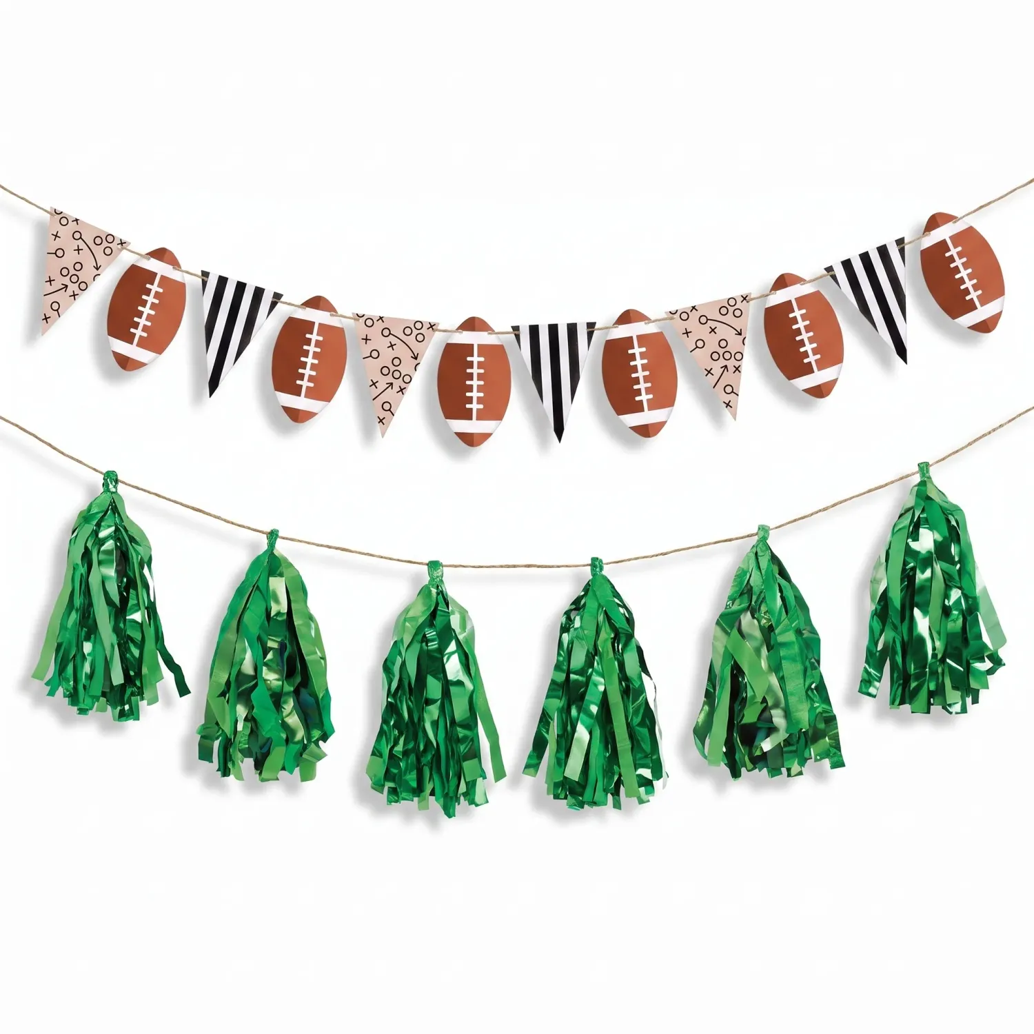 Football Pennant &amp; Tassel Banner