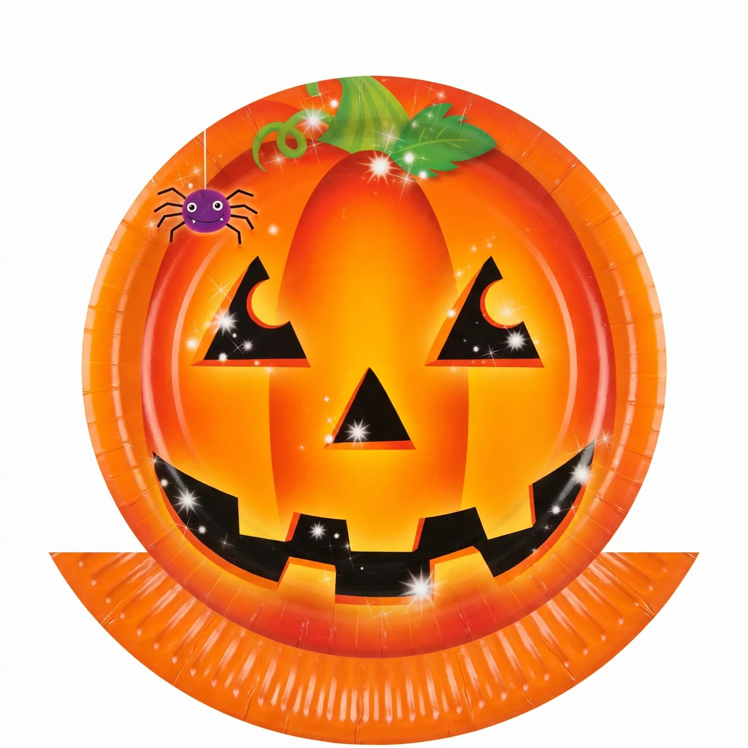 8Ct Perfect Pumpkin Paper Plates