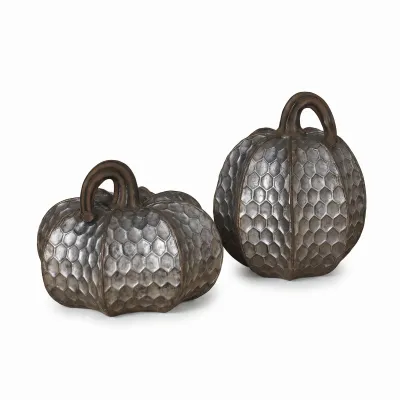 Metallic Pumpkin Tabletop Decoration