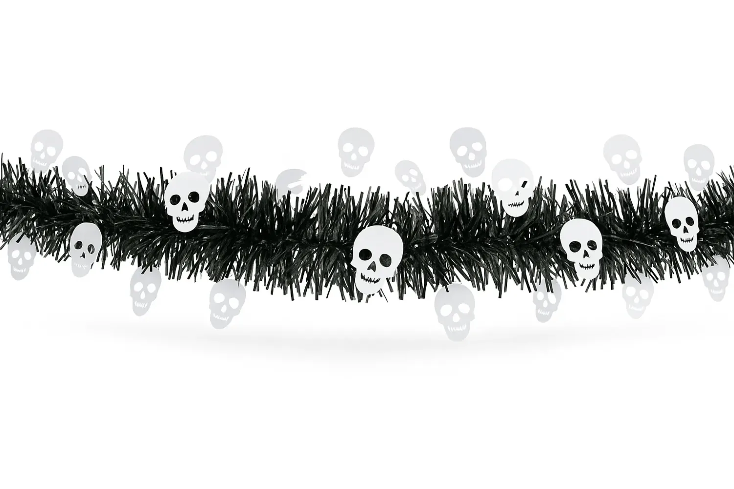 Spooky Skull Tinsel Garland
