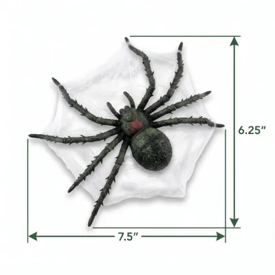 Giant Spider and Web Halloween Decoration