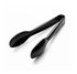 Premium 12-Inch Black Plastic Serving Tongs