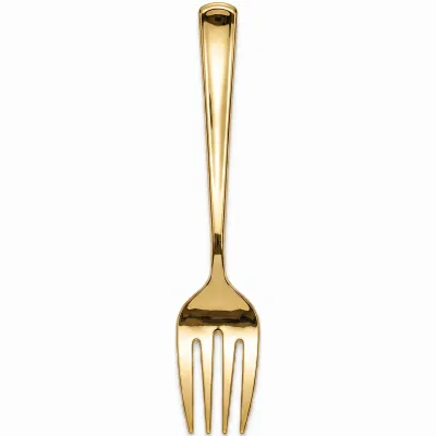 Elegant Gold Plastic Serving Fork