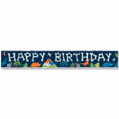 Dino-Mite Happy Birthday Banner