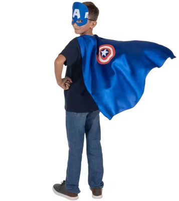 Kids Value Marvel Captain America™ Cape &amp; Mask Costume Set