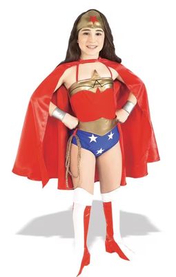 Girl's Deluxe Wonder Woman™ Costume - Medium