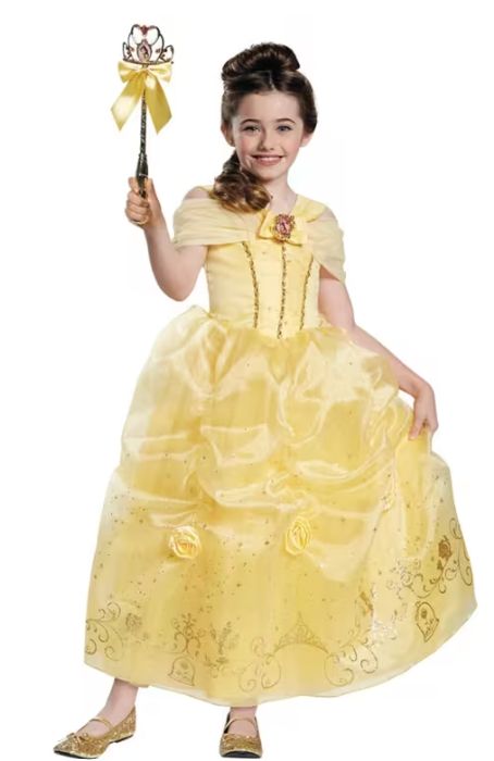 Girl’s Prestige Disney’s Beauty &amp; the Beast™ Belle Costume - Medium