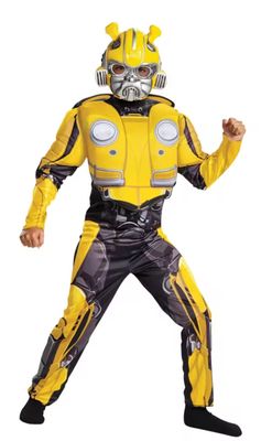 Child’s Muscle Transformers Bumblebee Costume - Medium