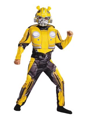 Kids Muscle Transformers Bumblebee Costume - Large