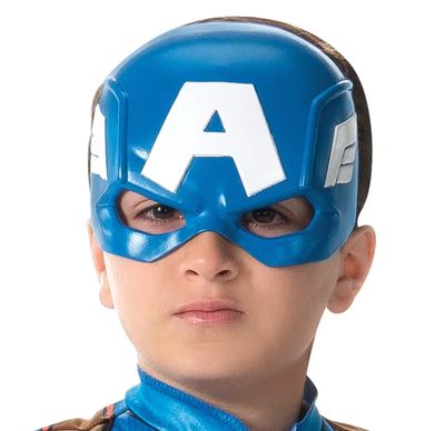 Kids Marvel Captain America Steve Rogers Half Mask