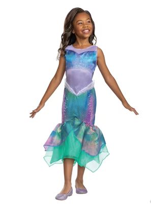Kids Classic Live Action Little Mermaid Ariel Costume - Small 4-6