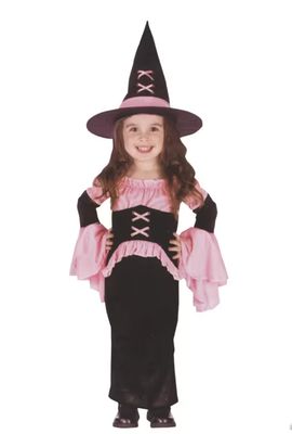 Toddler Girl's Pretty Pink Witch Costume - 24 Months-2T