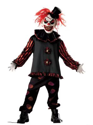 Carver The Clown Child Large 12-14 Costume
