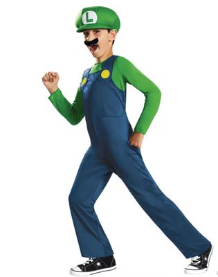 Boy's Classic Super Mario Bros.™ Luigi Costume - Large 10-12